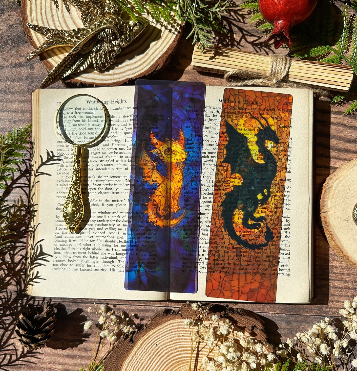 Dragon Stained Glass Bookmarks