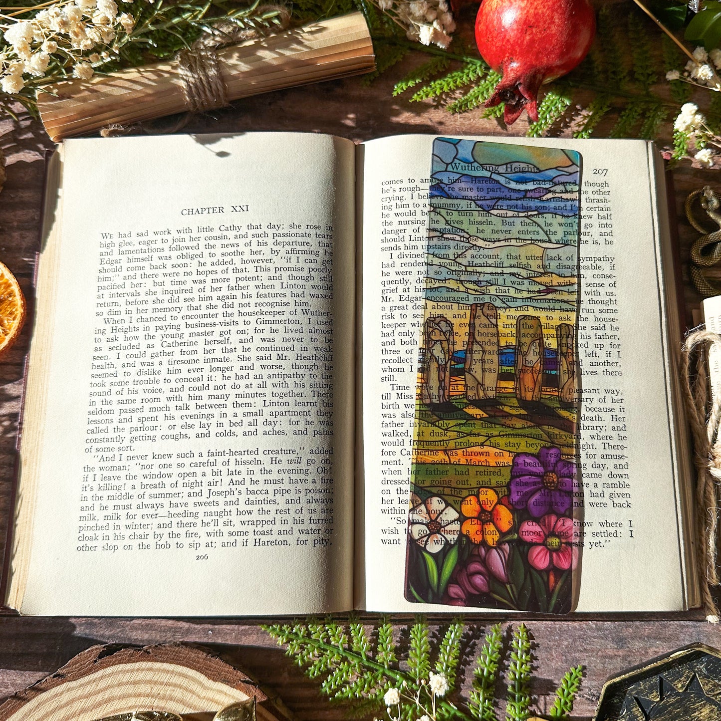 Standing Stone Circle Stained Glass Bookmarks