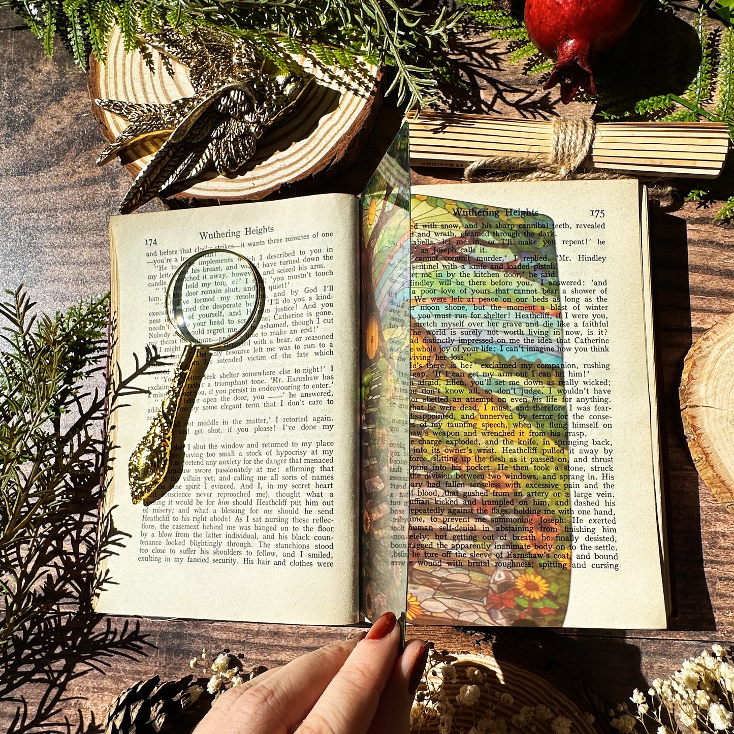 Shire Botanical Stained Glass Bookmarks