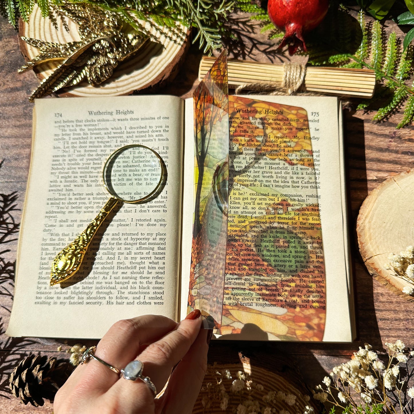 Autumnal Shire Stained Glass Bookmarks