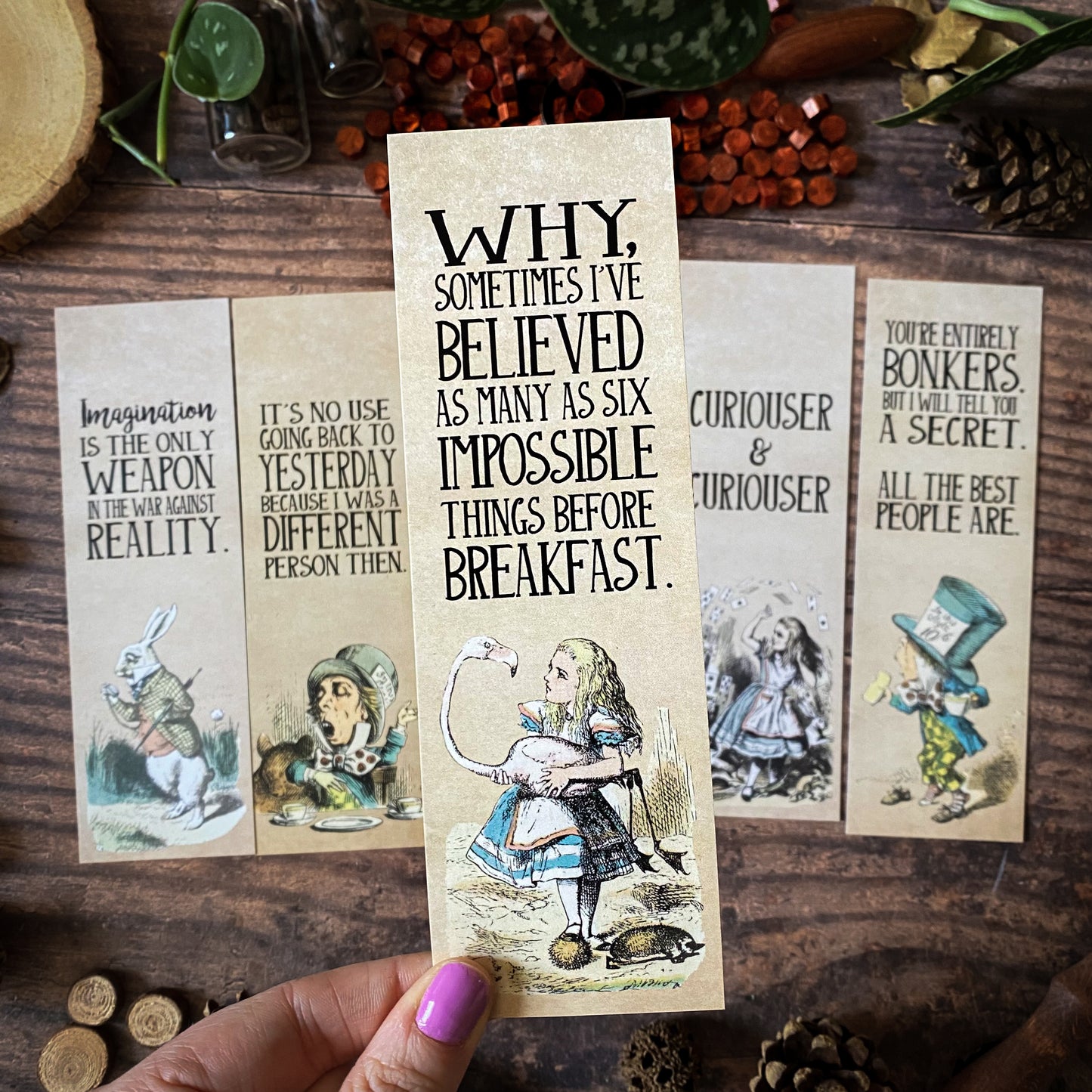Alice in Wonderland Bookmark Collection