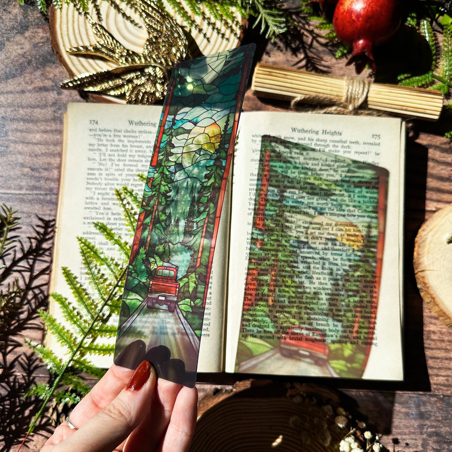 Forks, Washington Stained Glass Bookmarks