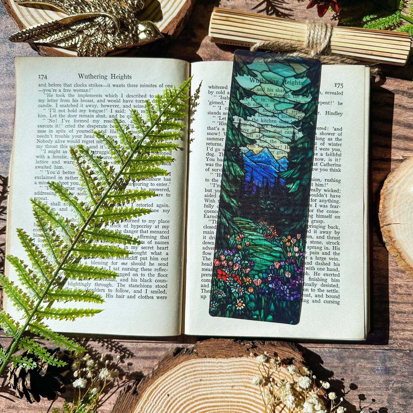 Forks, Washington Stained Glass Bookmarks