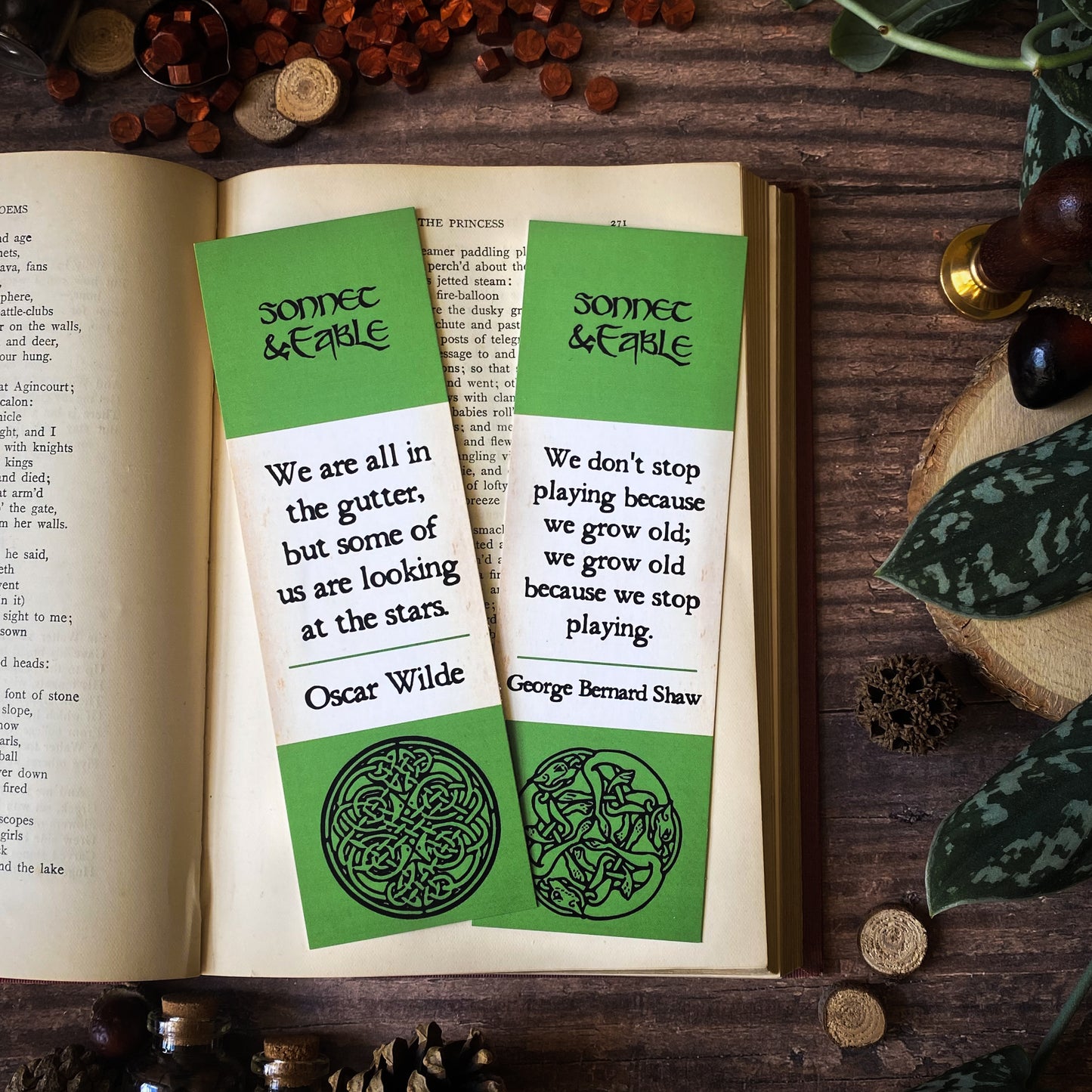 Irish Writer Bookmark Collection