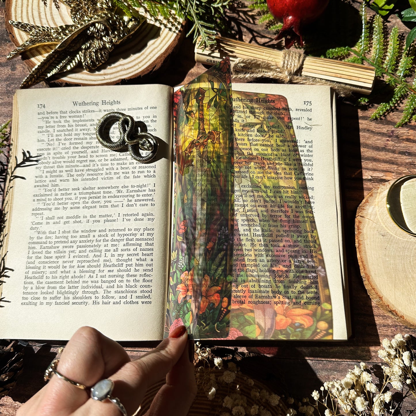 Botanical Sword Stained Glass Bookmarks