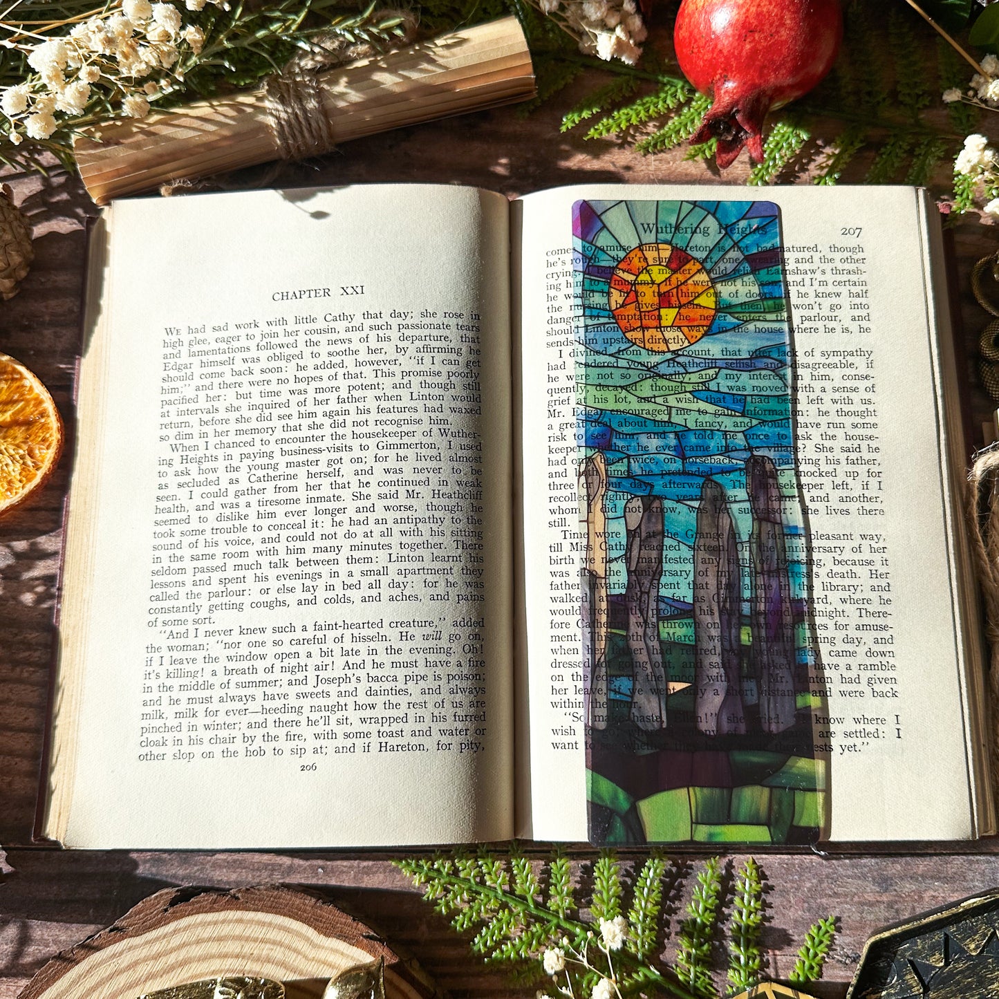 Standing Stone Circle Stained Glass Bookmarks