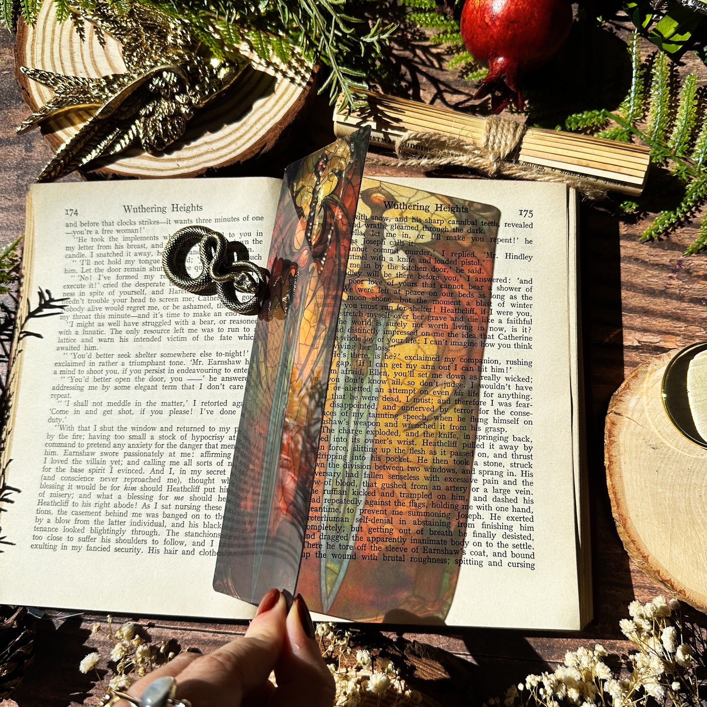 Dragon Sword Stained Glass Bookmark