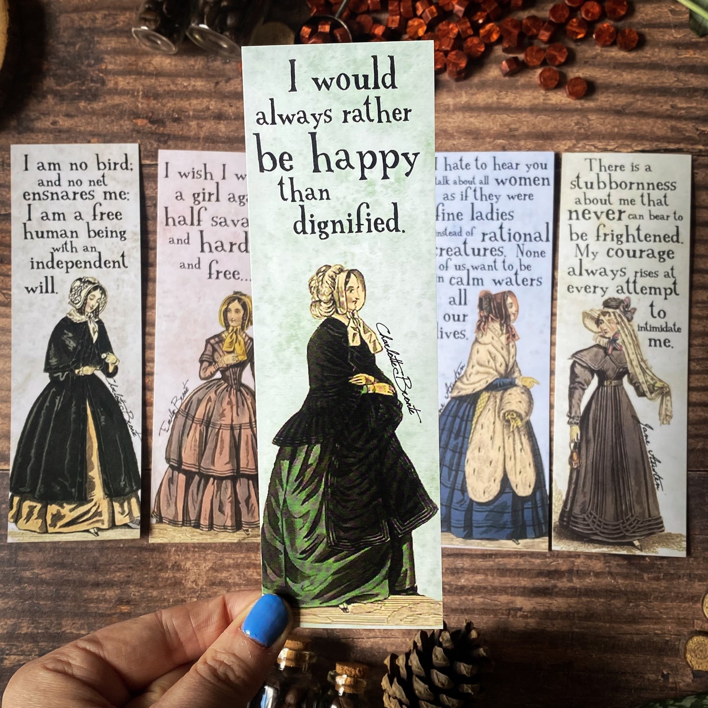 Austen and Bronte Illustrated Bookmark Collection