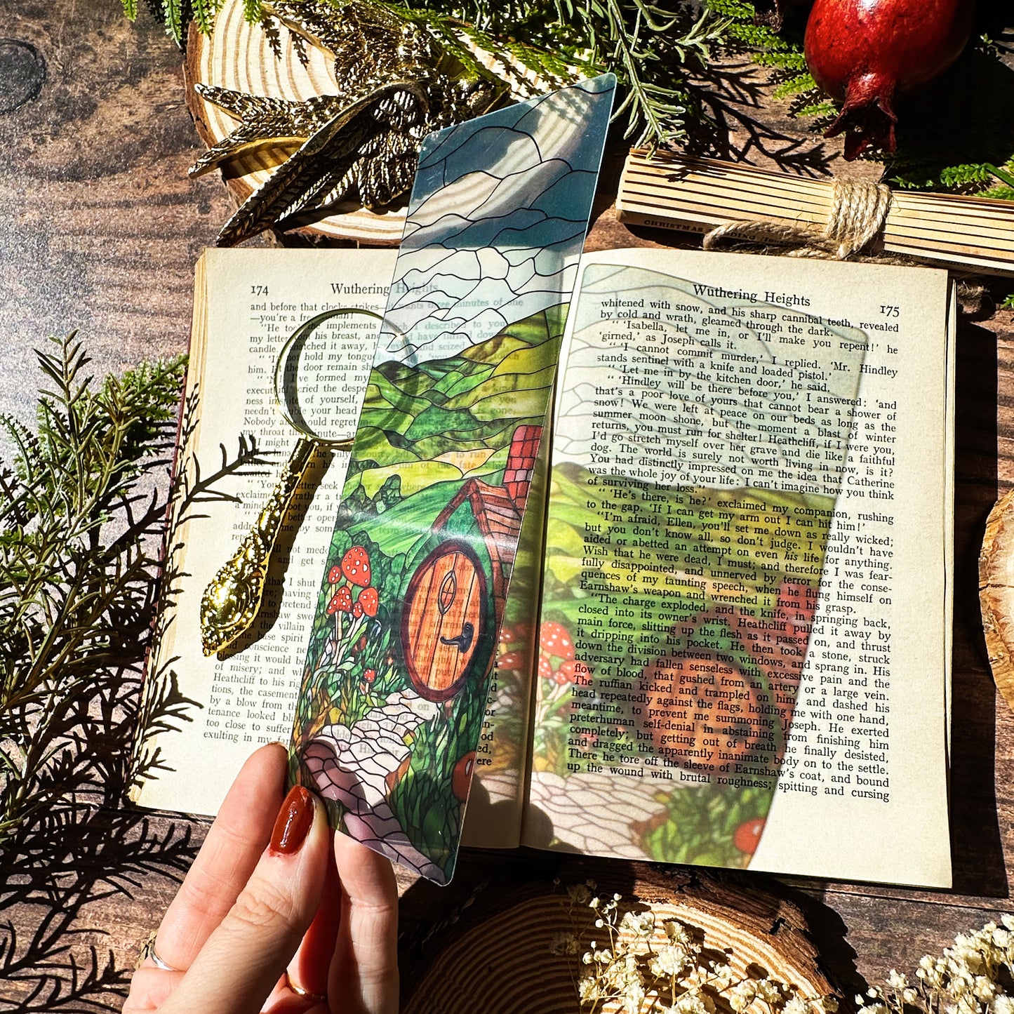 Shire Botanical Stained Glass Bookmarks