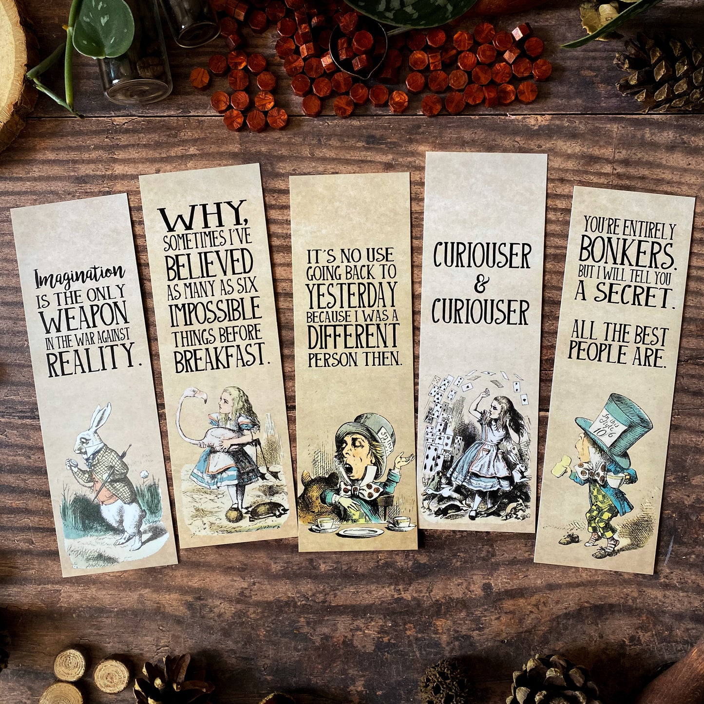 Alice in Wonderland Bookmark Collection
