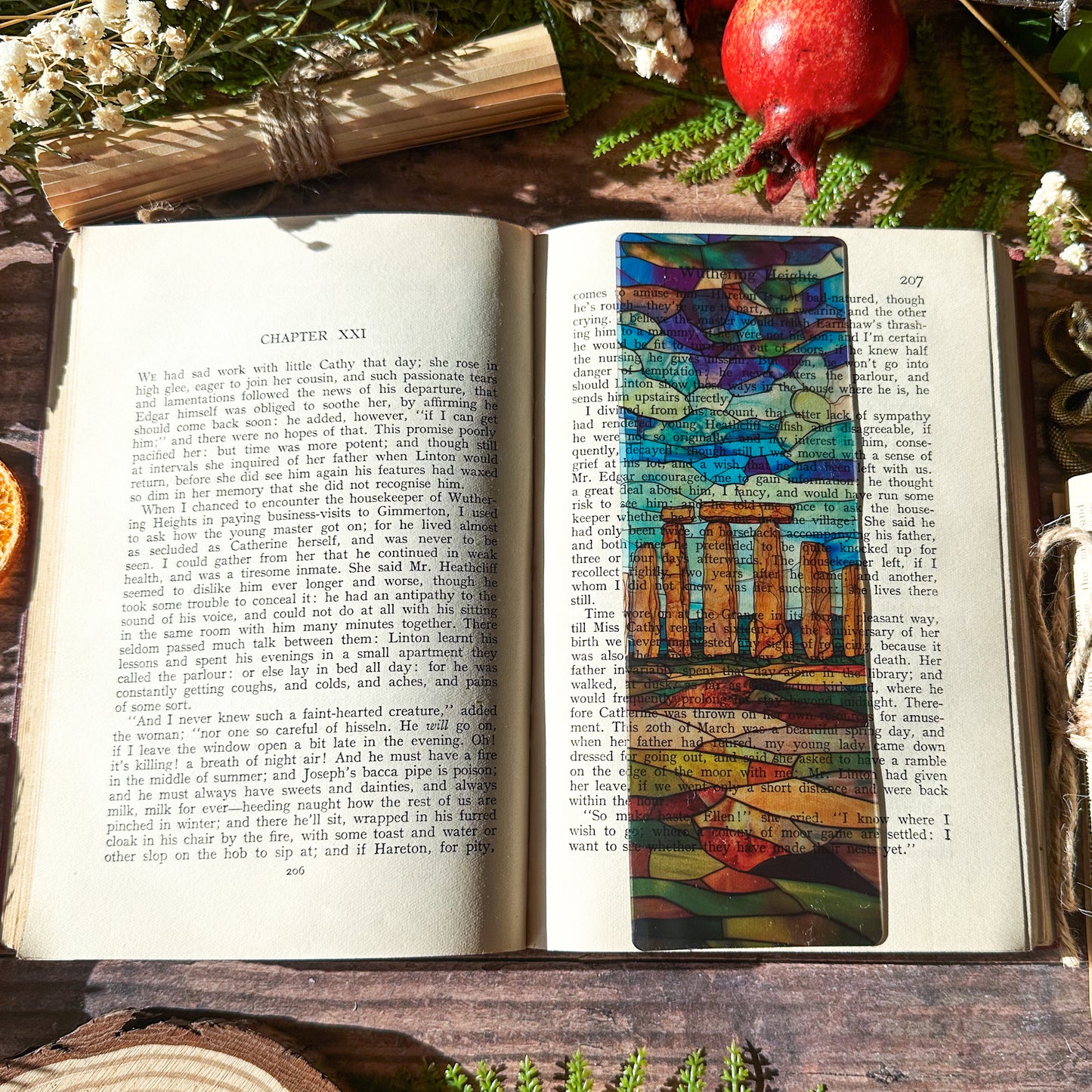 Standing Stone Circle Stained Glass Bookmarks