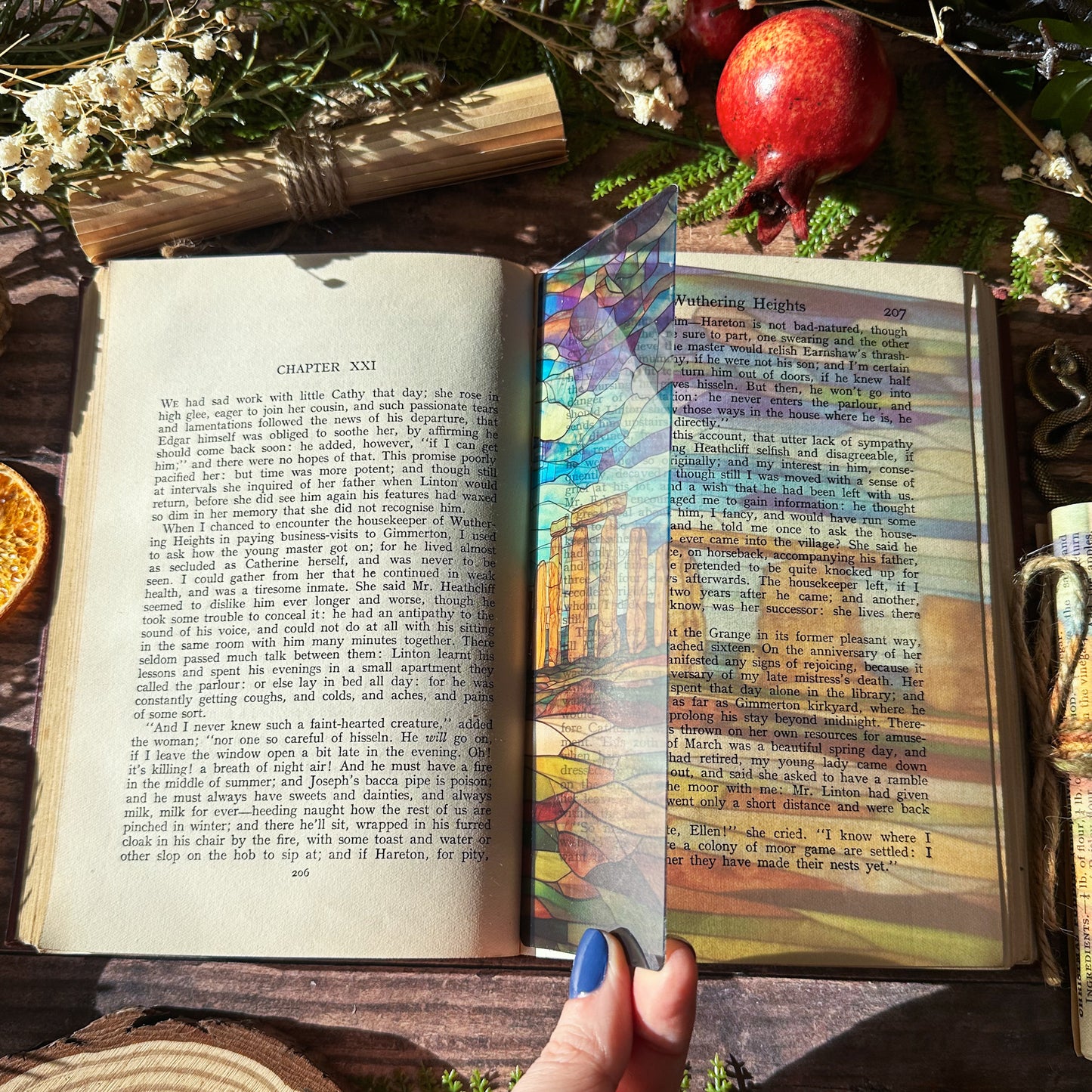 Standing Stone Circle Stained Glass Bookmarks