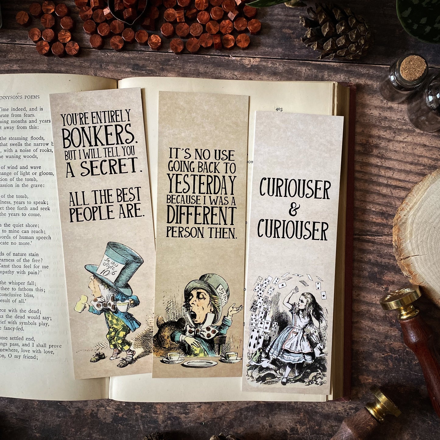 Alice in Wonderland Bookmark Collection