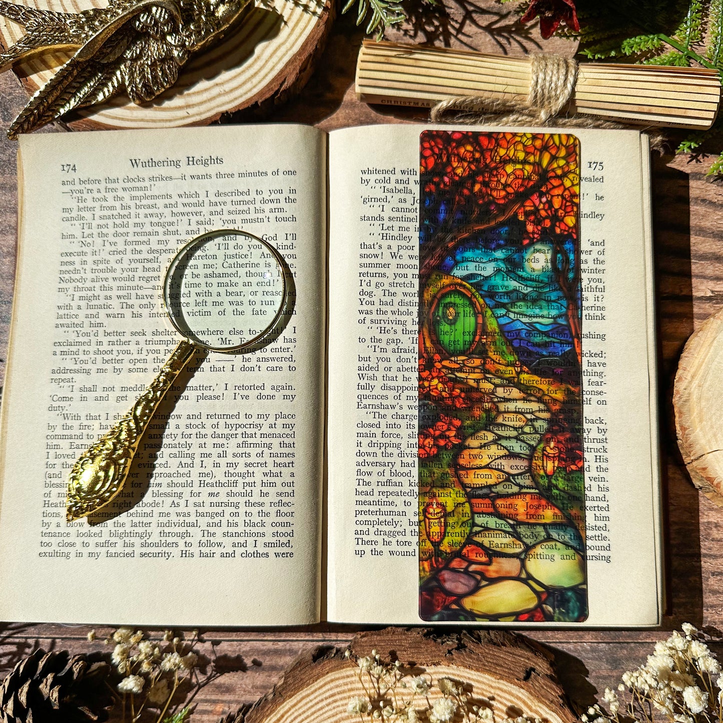 Autumnal Shire Stained Glass Bookmarks