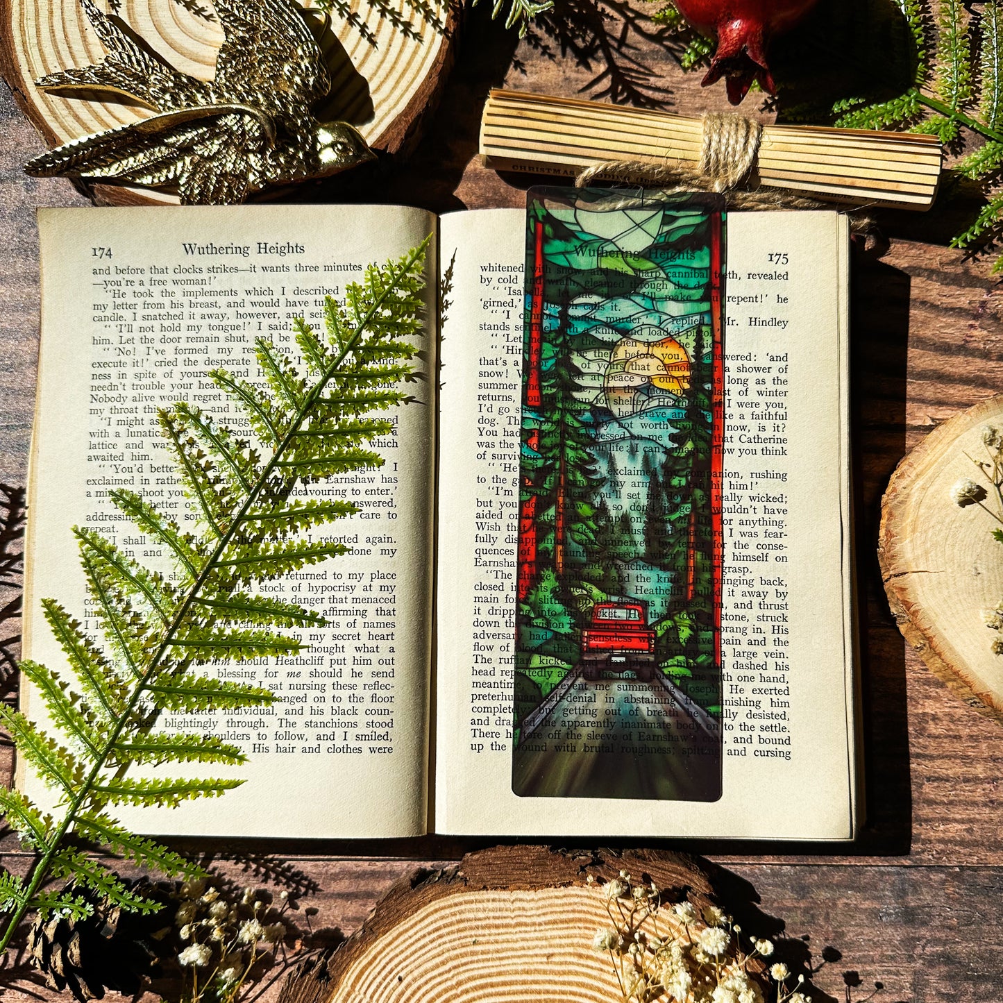 Forks, Washington Stained Glass Bookmarks