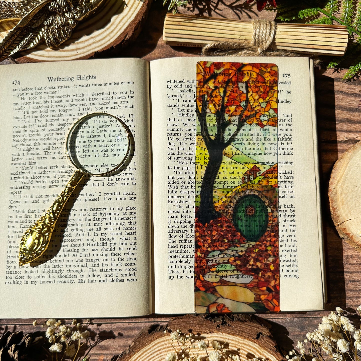 Autumnal Shire Stained Glass Bookmarks