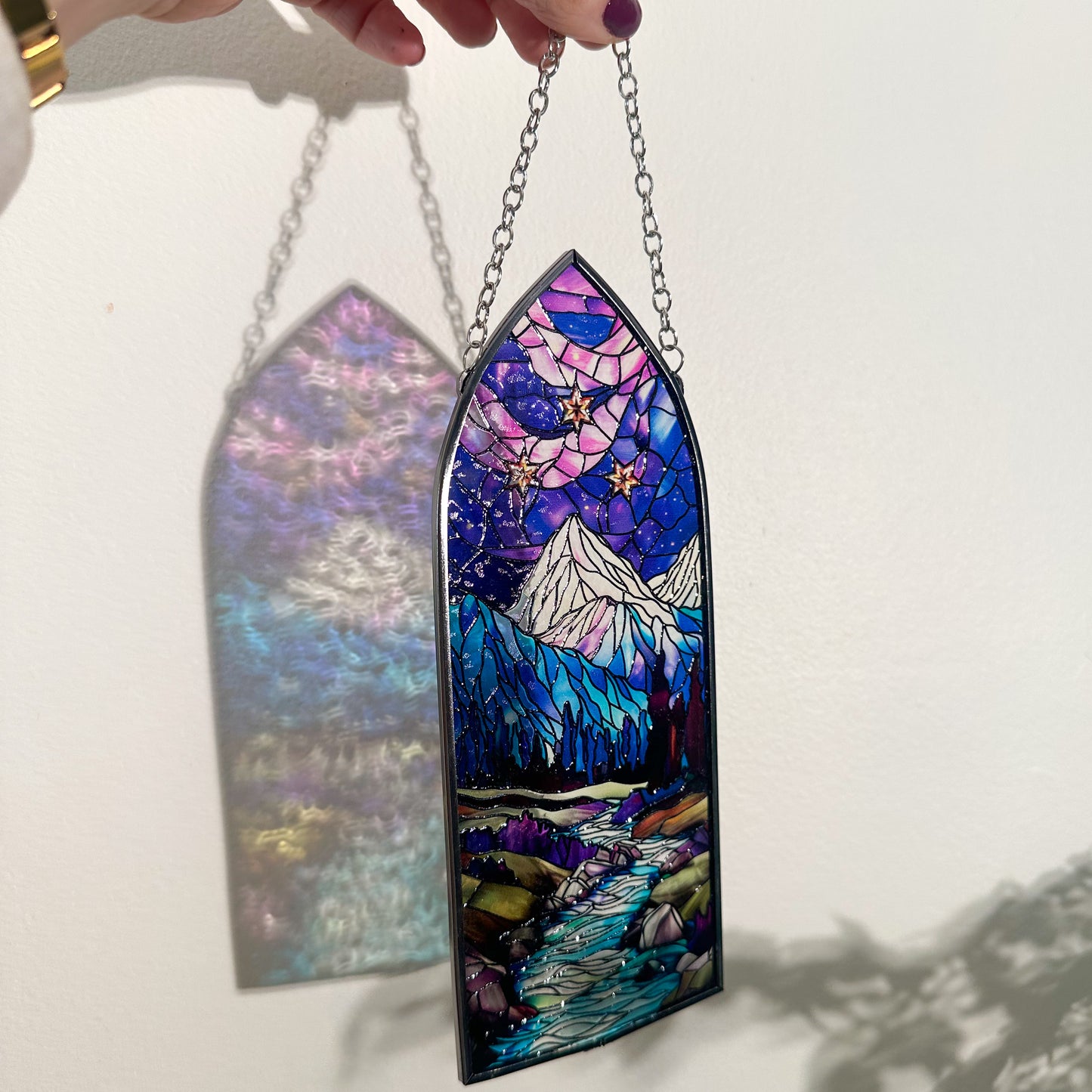 Night Court Stained Glass Sun Catcher