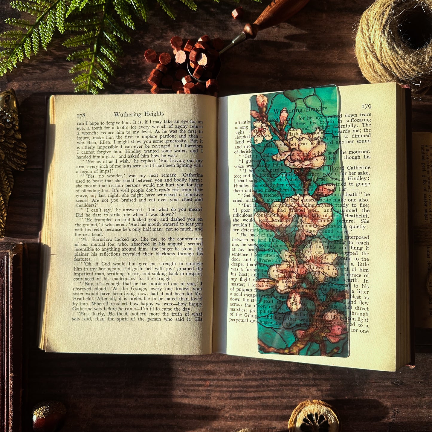 Foxgloves Floral Stained Glass Bookmarks