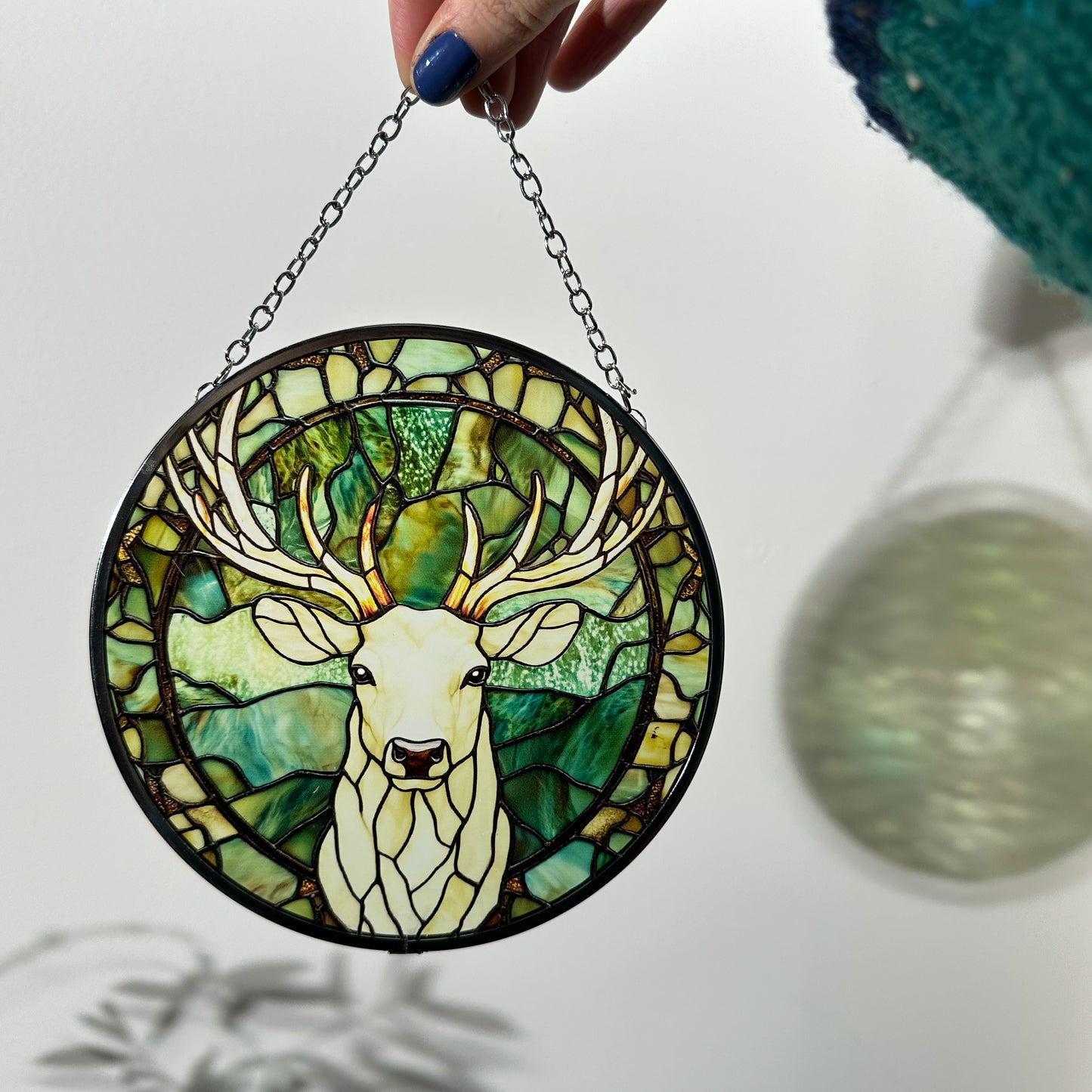 Terrasen Stag Stained Glass Sun Catcher