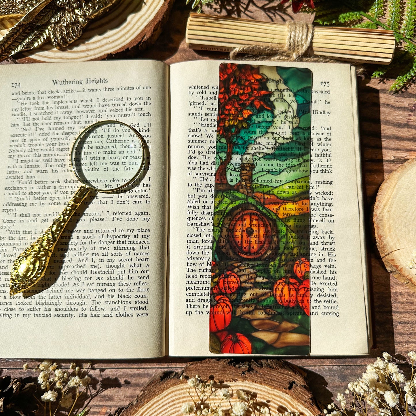 Autumnal Shire Stained Glass Bookmarks