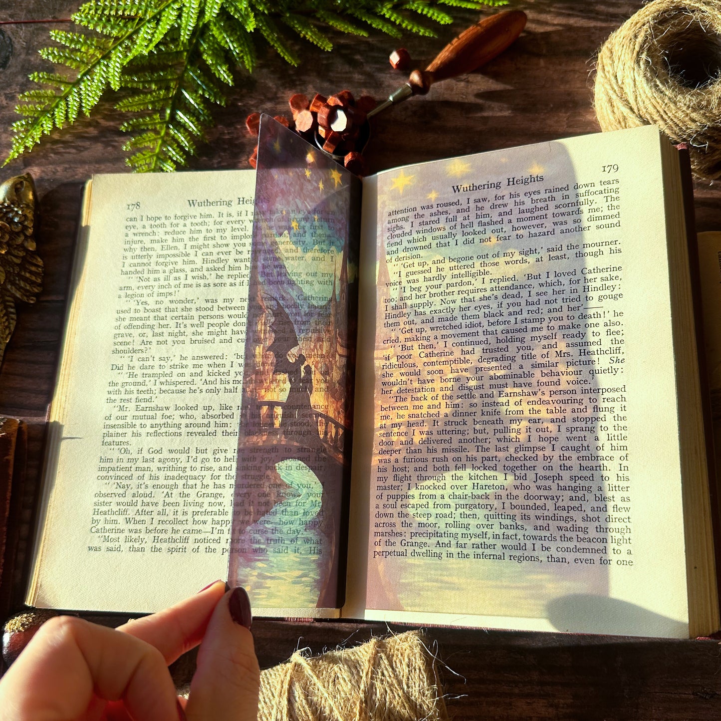 Nesta and Cassian House of Wind Stained Glass Bookmarks