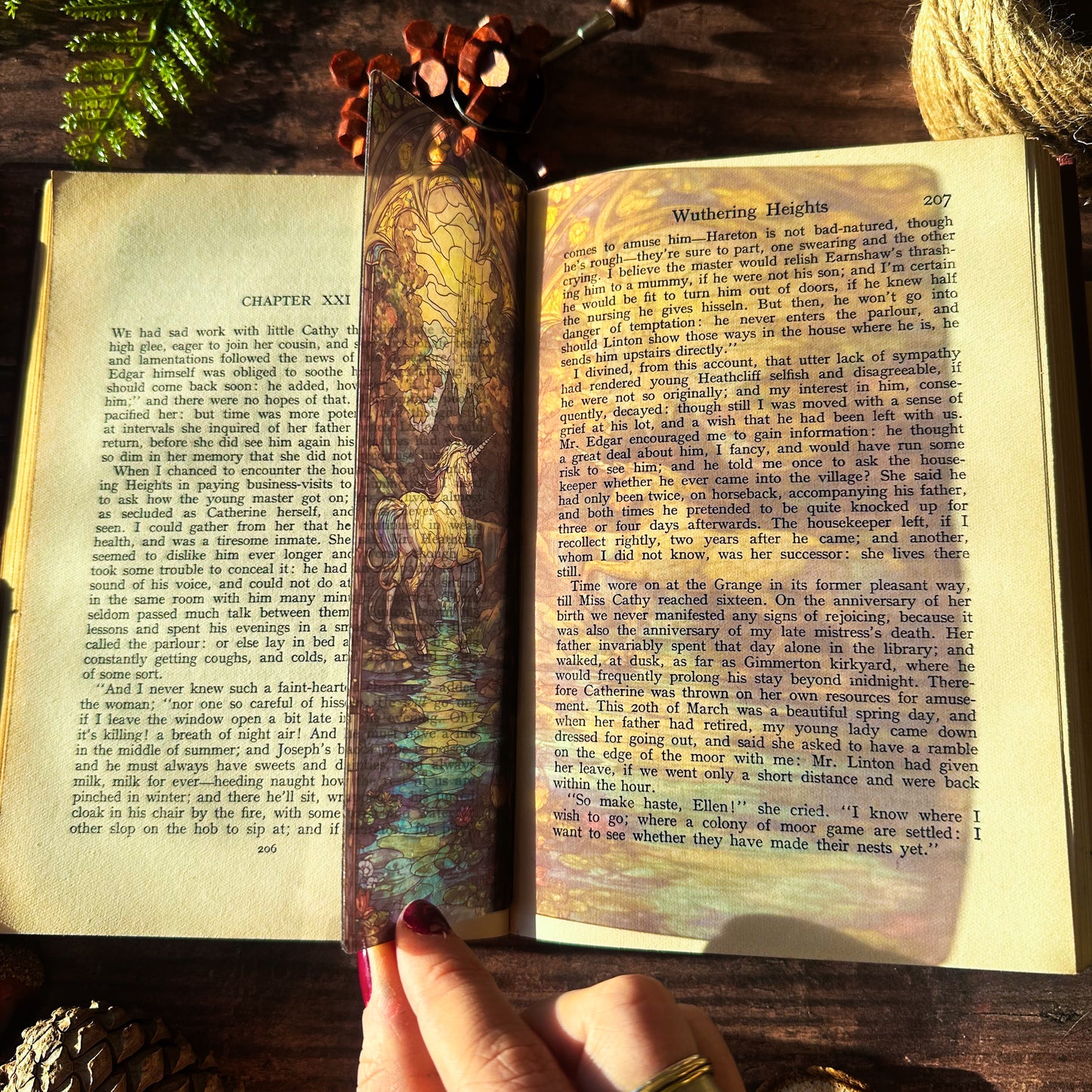 Unicorn Stained Glass Bookmarks