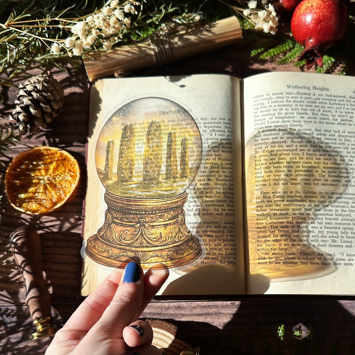 Stone Circle Snowglobe Bookmarks