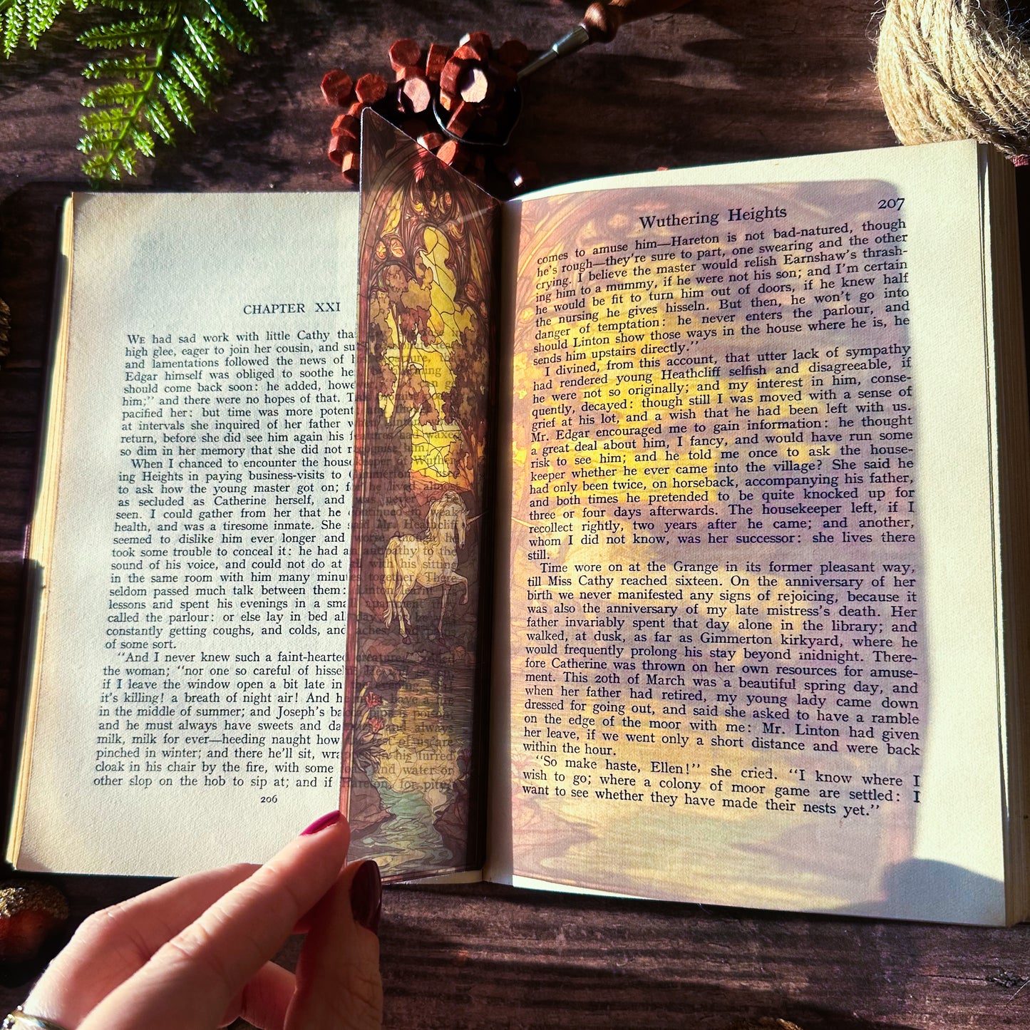 Unicorn Stained Glass Bookmarks