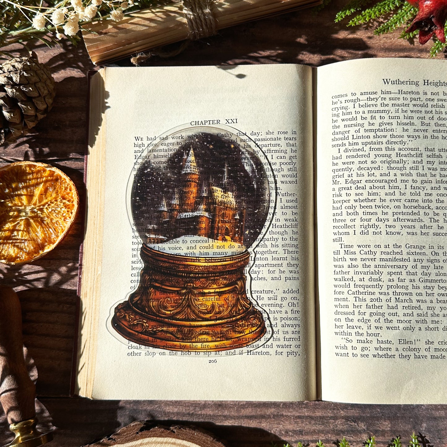 Hogwarts Snowglobe Bookmarks