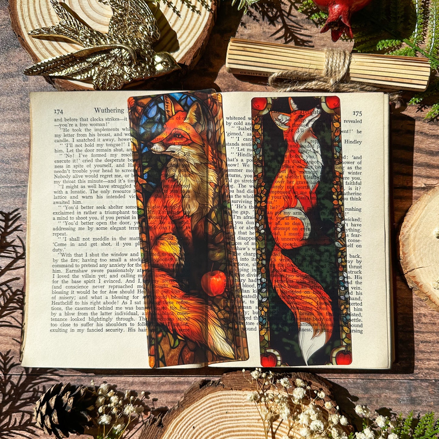 Fox Stained Glass Bookmarks