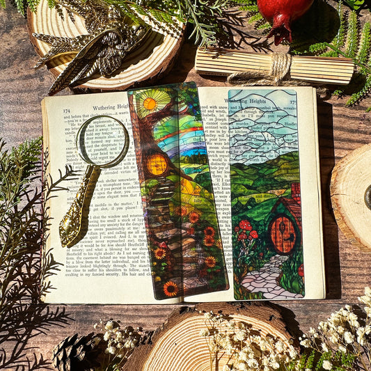 Shire Botanical Stained Glass Bookmarks