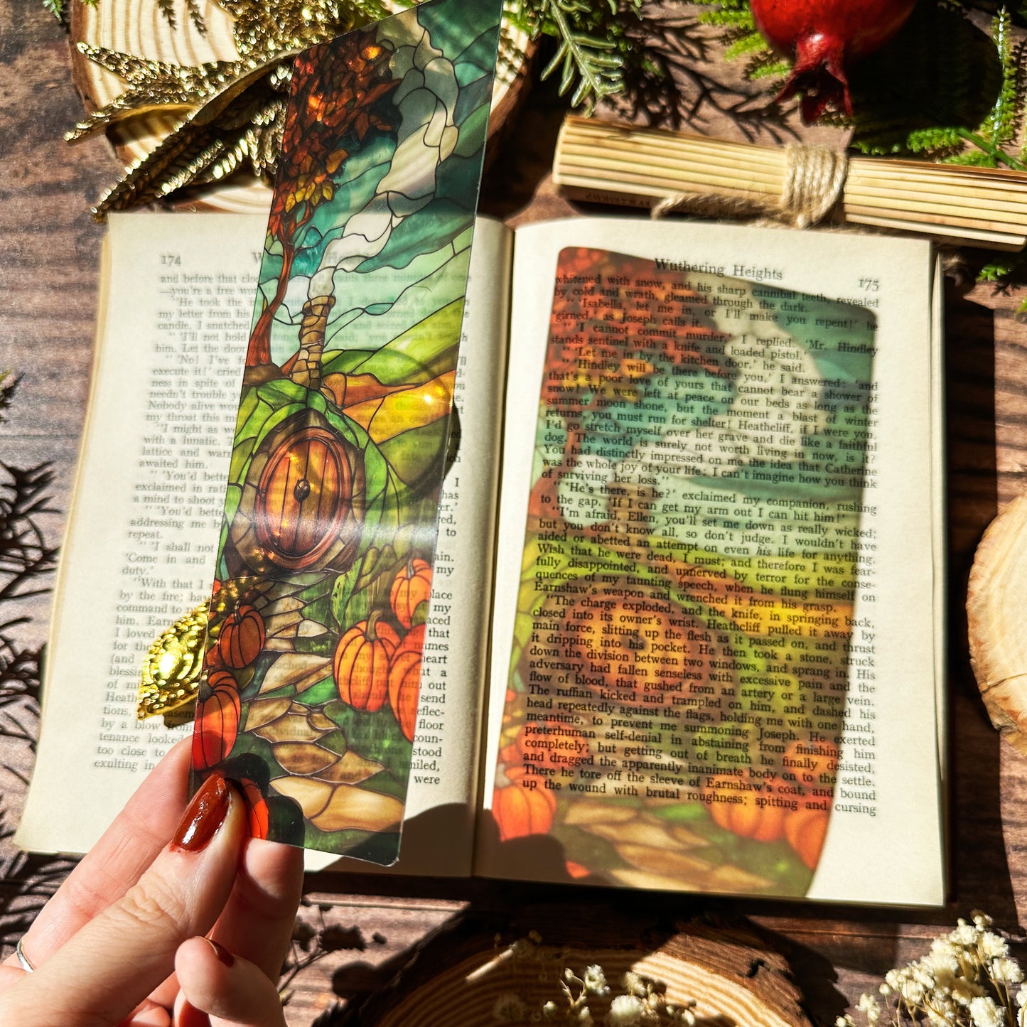 Autumnal Shire Stained Glass Bookmarks