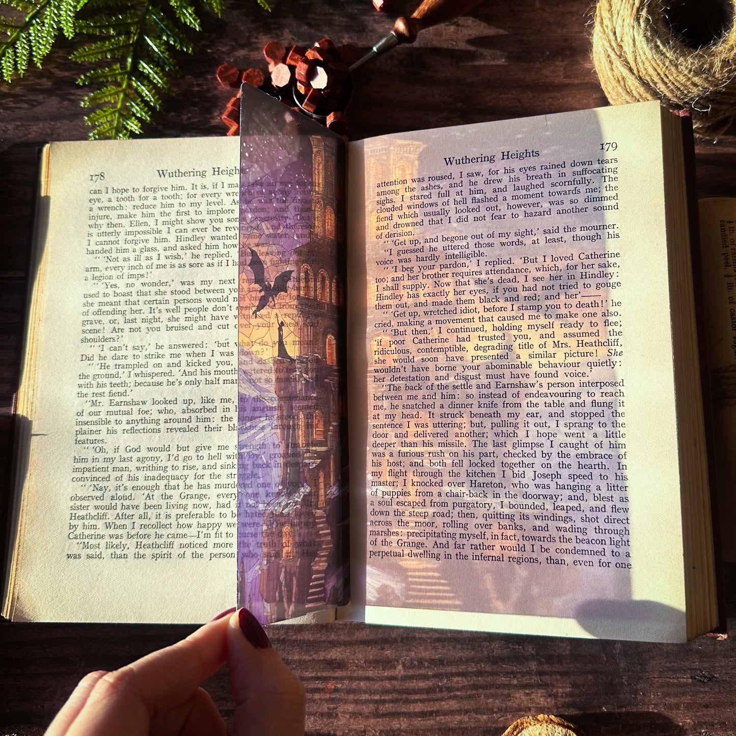 Nesta and Cassian House of Wind Stained Glass Bookmarks