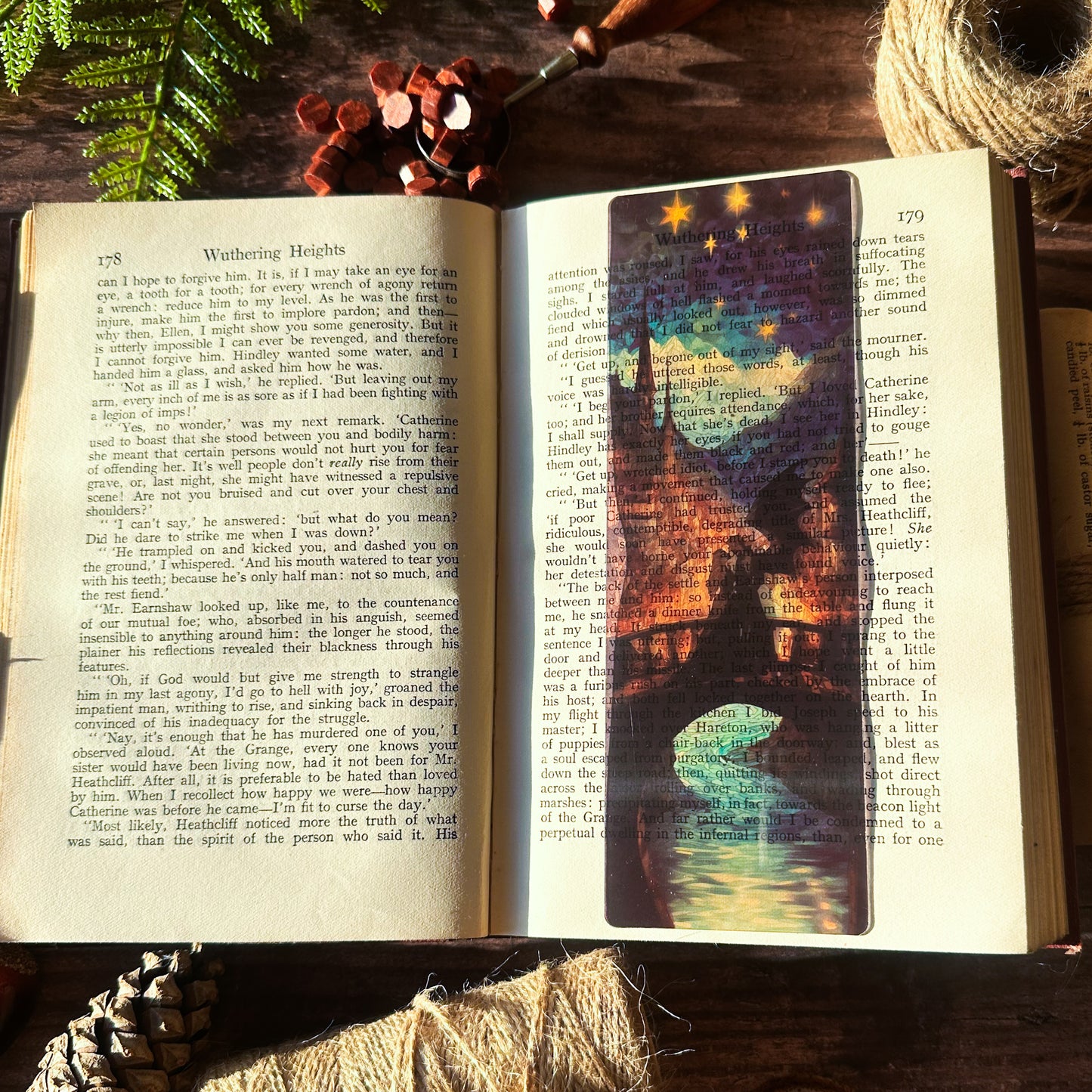 Nesta and Cassian House of Wind Stained Glass Bookmarks