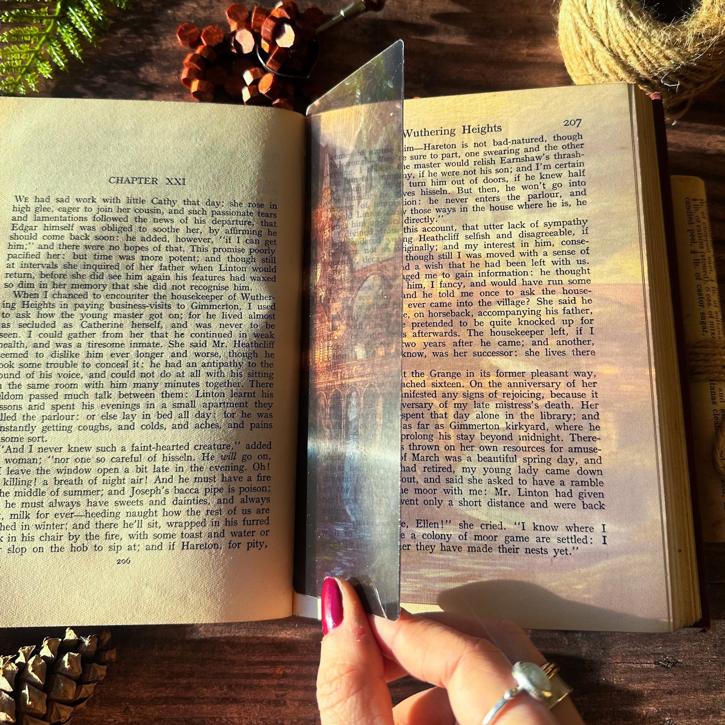 Rivendell Sunset Stained Glass Bookmarks