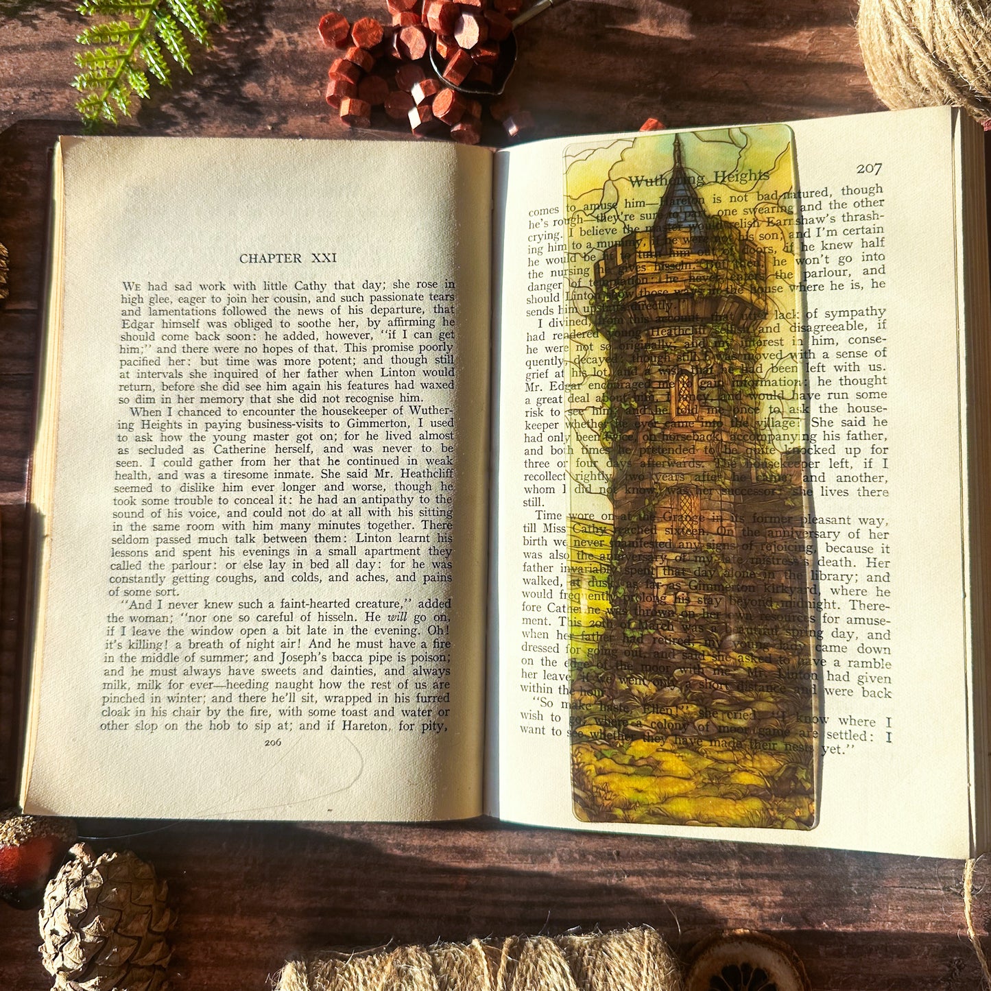 Medieval Maiden Stained Glass Bookmarks