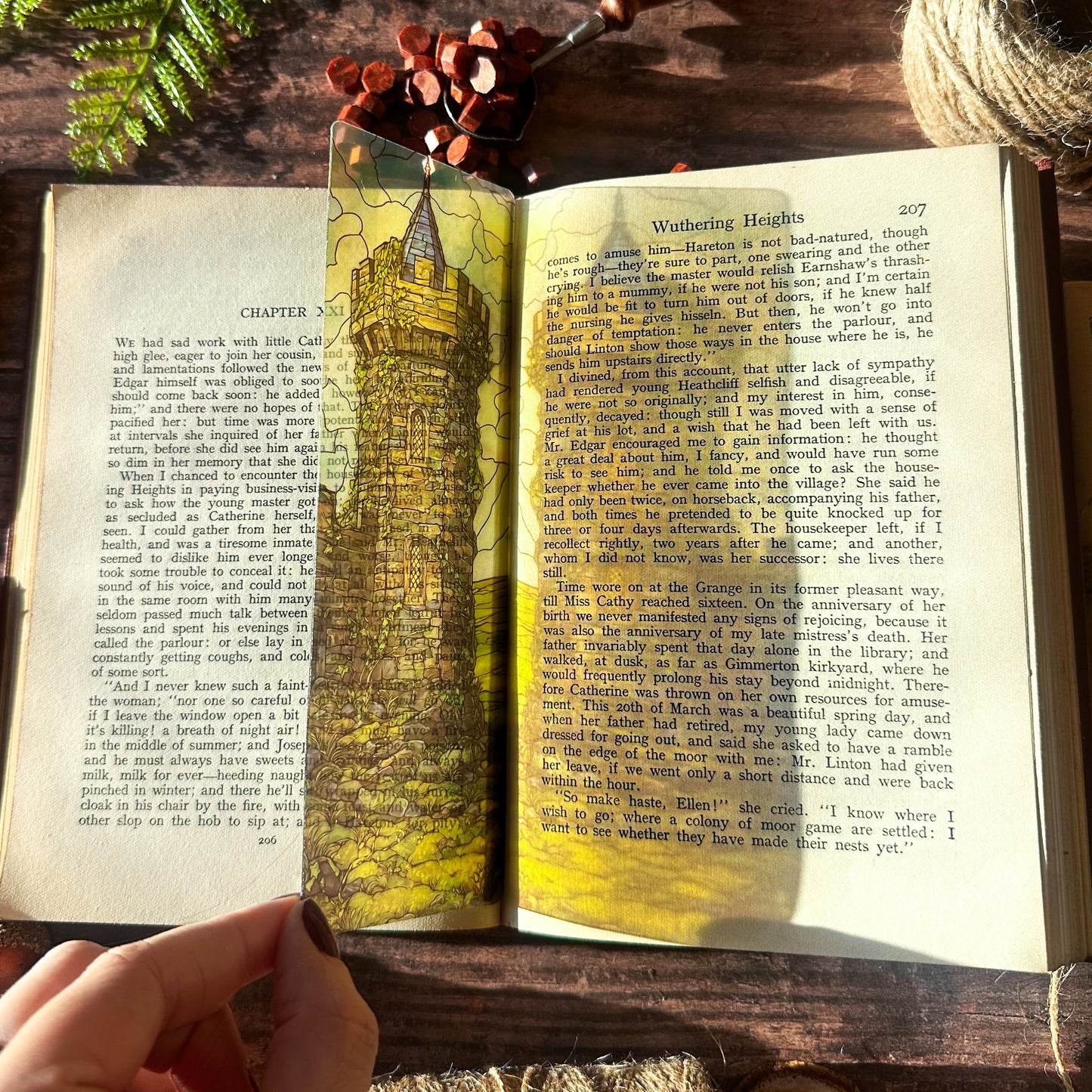 Medieval Maiden Stained Glass Bookmarks