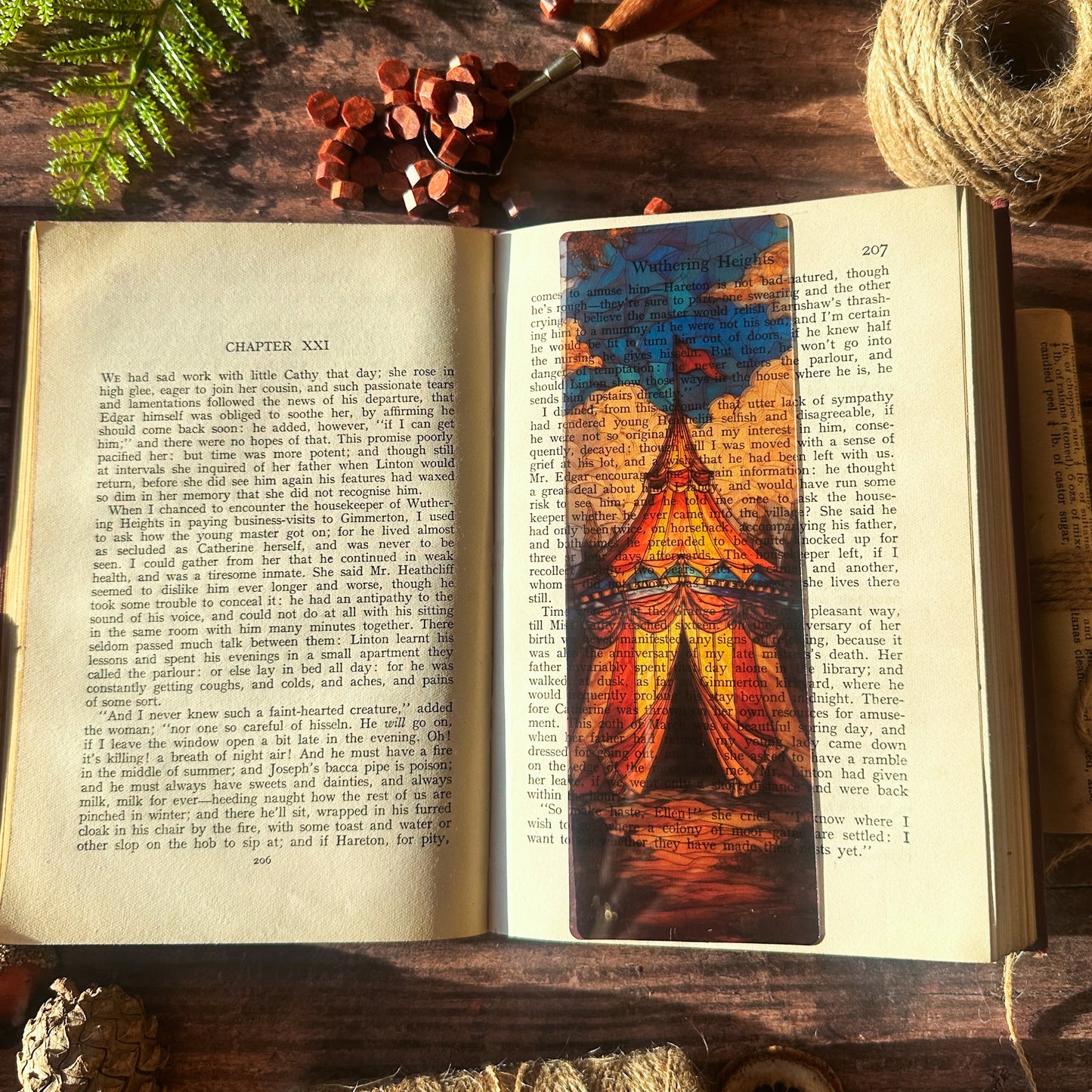 Night Circus Stained Glass Bookmarks