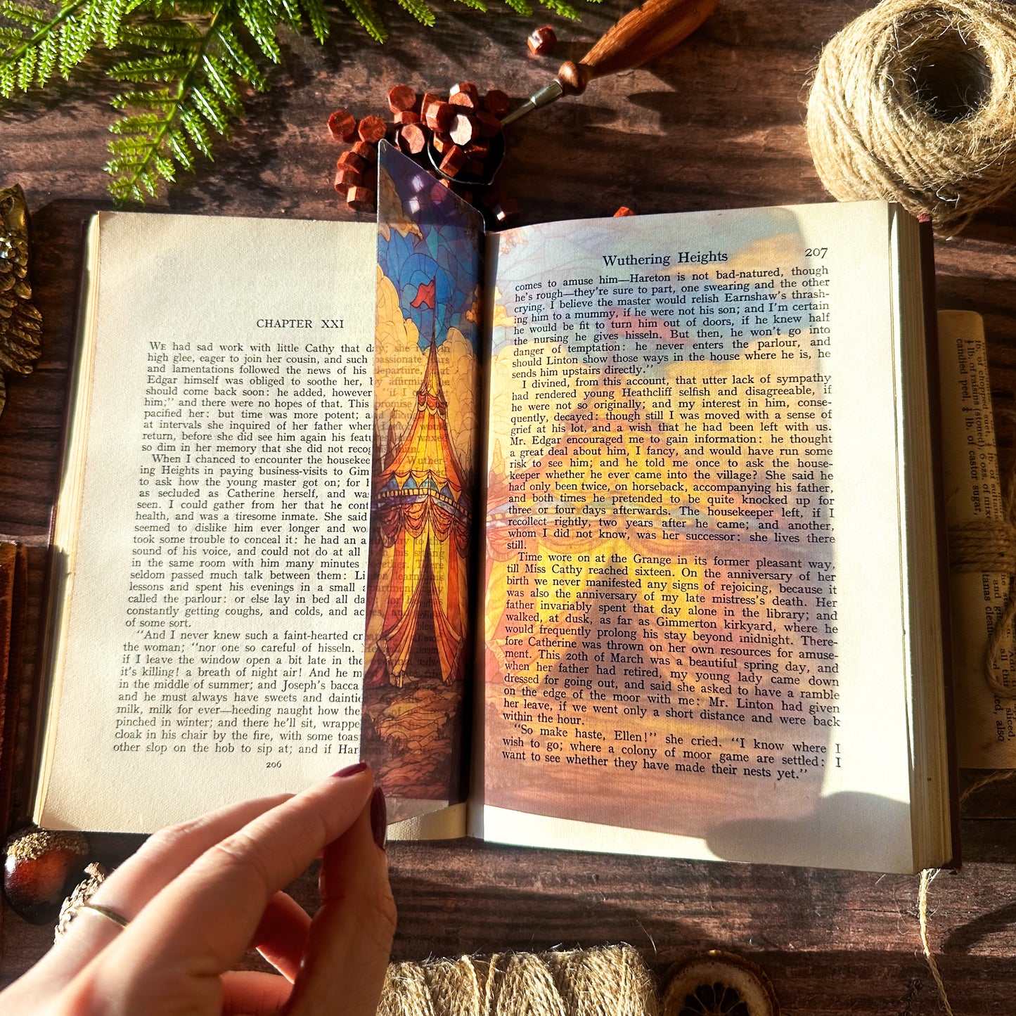 Night Circus Stained Glass Bookmarks