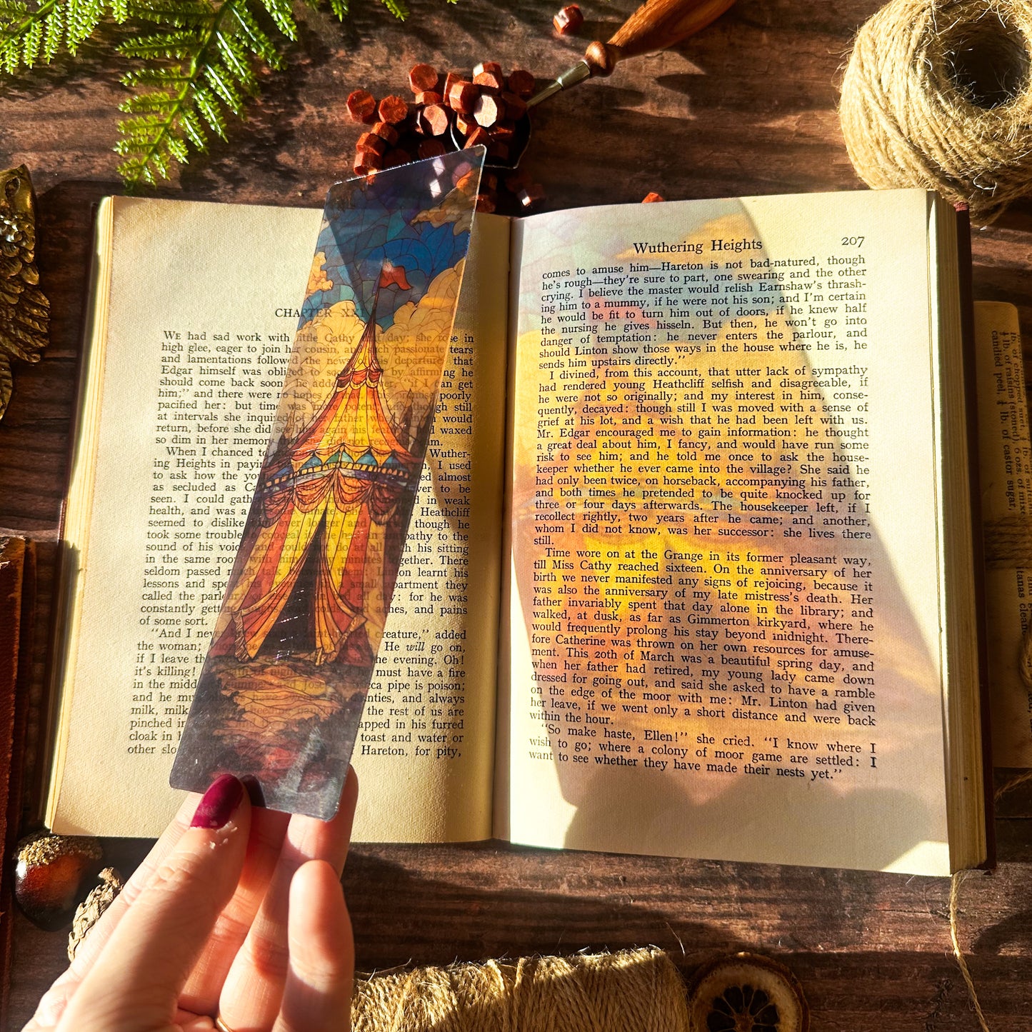 Night Circus Stained Glass Bookmarks